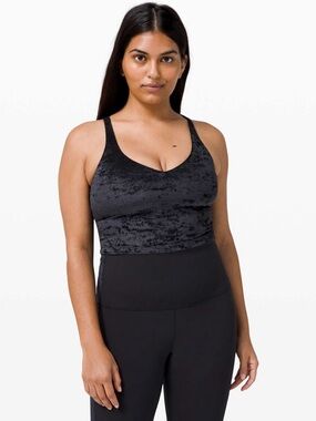 Lululemon Align Tank *Crushed Velvet Size 10 in Black Special Edition Yoga